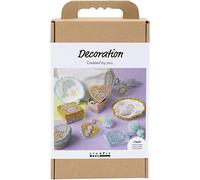 Craft Kit Decoration, Boxes, Shells, Key Rings, Pastel Colours, 1 Pack