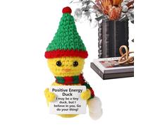 Craft Kit, Gancio Emotional Support, 4,33 x 2,36 in Handmade Stress Relief Doll, Ducks Calming Toy, Inspirational Duck Plush for Lovers, Relief Present Kids and Adults