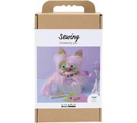 Craft Kit Sewing, Cat, Assorted Colours, 1 Pack