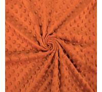 Craft Loom - Tessuto Minky a pois, di alta qualità, arrugginito - al metro, da 50 cm