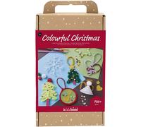 Craft Mix Colourful Christmas 750 Piece Set - Christmas Figures - Assorted Colou