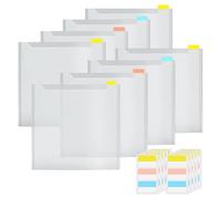 Craft Paper Organizer Box, Large Sheet Storage Container System, Transparent Scrapbook File Holder Case, Divided Paper Storage Bin Set, Label Tab Sorting Box, Hobby Room Use for Crafting 32x33cm