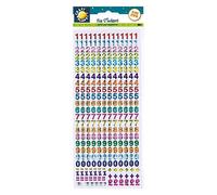 Craft Planet CPT 6561006 - Adesivi con Numeri olografici, Multicolore
