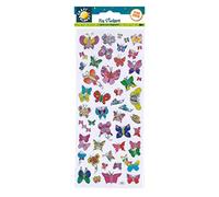 Craft Planet CPT 6561091 - Adesivi Divertenti, Motivo: Farfalle, Colori Assortiti