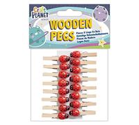 Craft Planet - Mollette in legno, misura unica, colore naturale