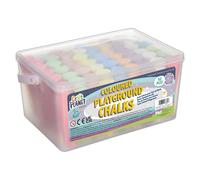 Craft Planet Playground Chalk, Multicoloured, Pack Of 52, Art & Craft Fun For Ki