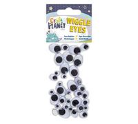 Craft Planet- Wiggle Eye Stickers, Colore Nero e Bianco, CPT 6671108