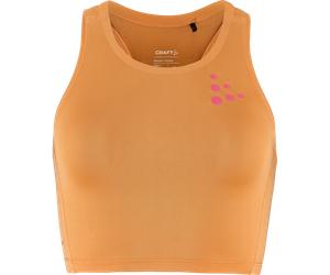 Craft PRO Hypervent Cropped Top 2 Canotte e Top XS Arancio
