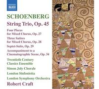 Craft Robert - Str Trio/Four Pieces For Mixed Chorus/Three Satire