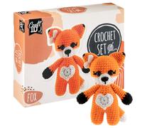 Craft Sensations Crochet Sets for Beginners Amigurumi Set Fox Starter Croc