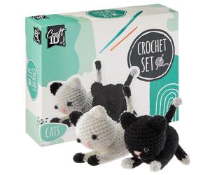 Craft Sensations Crochet Sets for Beginners Amigurumi Set Kittens Starter