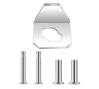 Craft Set di accessori per la chiusura di porte dello schermo, piastra metallica, 2 perni, 2 protezioni, costruzione robusta per un funzionamento regolare e durata della sostituzione del