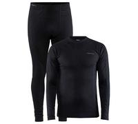 Craft Set Baselayer Core Warm M da Uomo, Nero, M