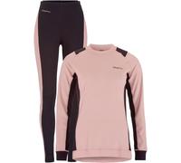 Craft - Set intimo termico donna - Core Dry Baselayer Set W Charm Dk Plum per Donne - Taglia L - Rosa