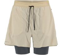 Craft - short stretch traspirante con calzoncini integrato - Hypervent 2-In-1 Shorts M Plaster per Uomo in Poliestere Riciclato - Taglia S - Beige