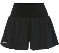 Craft - Short traspirante da trail running - Hypervent Wide Shorts W Black per Donne in Poliestere Riciclato - Taglia M - Nero