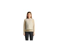 Craft subz donna beige gilet senza maniche con 1 2 zip