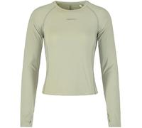 Craft - T-shirt da trail running stretch a maniche lunghe - Hypervent Tight LS W Pigeon per Donne in Poliestere Riciclato - Taglia M - Grigio
