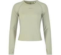 Craft - T-shirt da trail running stretch a maniche lunghe - Hypervent Tight LS W Pigeon per Donne in Poliestere Riciclato - Taglia S - Grigio