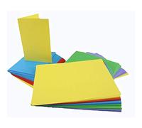 Craft UK 281 C6 Card and Envelope pack da 50 - Mixed Bright