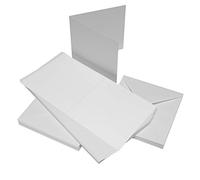 Craft UK 289 - Biglietti e buste, 12,7 x 17,8 cm, confezione da 50, colore: Bianco