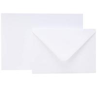 Craft UK 50 biglietti e buste, bianco, 5 x 17,8 cm