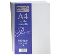 Craft UK W119 A4 cartone 300 g/m² 100 fogli - bianco