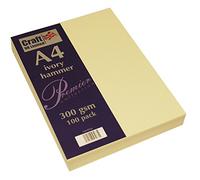 Craft UK W122 - Cartoncino martellato, formato A4, confezione da 100 fogli, colore: Avorio