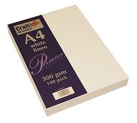 Craft UK W123 - Carta telata, confezione da 100 unità, formato A4, colore: bianco