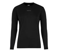 Craft Uomo ADV Essence LS Tee 2 Black - Maglia Funzionale Traspirante a Maniche Lunghe XS con Zone a Rete - Maglia da Allenamento in Poliestere Riciclato per Fitness e attività all'aperto