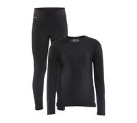 Craft Warm Baselayer set bambino Black 164 cm