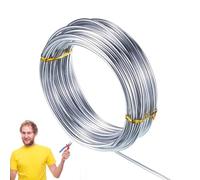 Craft Wire - Alluminio, 32.81ft x 0.079in Soft Jewelry Wire Flessibile e Bendable Design | Anti-Rust Multipurpose Sculpting Wires, DIY Craft Supply For Jewelry, Arte, Sculpture and Decoration