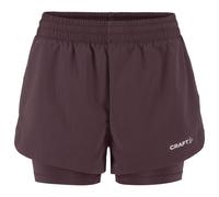 Craft - Women's Adv Essence 2-in-1 Shorts 2 - Pantaloncini da running XS marrone