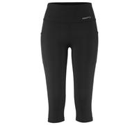 Craft - Women's Essence Capri 3 - Leggings da running XS nero