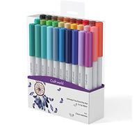 CRAFT WORLD Set di 30 penne a punta fine da 0,4 per Cricut Maker 3/Maker/Explore 3/Air 2, set di 30 penne a punta fine assortite, accessori per scrittura e disegno, compatibili con macchine