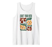 Craft Your Path Artsy Boho Floral Positive Citazione Canotta