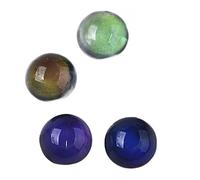Craftdady 100 pezzi 8 mm mezza rotonda in cristallo di vetro d'umore Cabochon che rileva la temperatura, cambia colore con retro piatto Cabochon Bead Charms per gioielli pendenti artigianali creazione