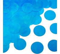 Craftdady 150 paillettes rotonde piatte da 52 mm in PVC perline sfuse connettori iridescenti con 2 fori per ricamo, artigianato, campanelli a vento, creazione di gioielli