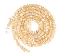 Craftdady 180 perline a forma di pepita d'acqua dolce, 3-4 mm, perline per braccialetti estivi fai da te, collana a rondella sciolta, per la creazione di gioielli, foro: 0,5 mm