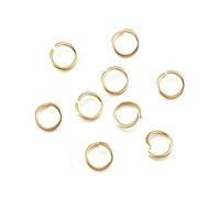 Craftdady, 200 anelli aperti in acciaio inossidabile da 10 mm per la creazione di gioielli, collane, orecchini, artigianato creativo