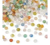 Craftdady 300 perline assortite a rondelle, 4 mm, rotonde e piatte, in pietra naturale, perline abaco per bracciali, orecchini, creazione di gioielli fai da te