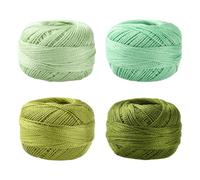 Craftdady 4 rotoli di filo di poliestere intrecciato verde