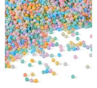 Craftdady 6500pcs Vetro Seme Perline 2mm Frosted Pony ceca Perle di Vetro 10 Colori per Le Donne Ragazze FAI DA TE Braccialetto Collana Artigianato di Gioielli Fare