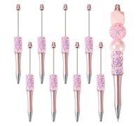 Craftdady 8 penne a sfera a forma di stella con paillettes, con fusto e fenicottero, per fai da te, penne personalizzate con perline per gioielli, perno: 1,7 mm