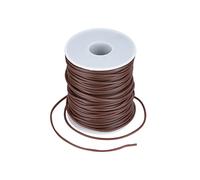 Craftdady Cordino in gomma PVC per filato a memoria di forma, collana, bracciale, maglieria, 50 m, marrone sella