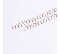 Craftelier - 2 set a spirale per rilegare album, quaderni o fini, ideale per scrapbooking e progetti artigianali | Diametro 1,27 cm | Lunghezza 30,5 cm (12 pollici) - Colore oro rosa