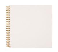 Craftelier - Album ad anelli per progetti di scrapbooking e artigianato | 30 fogli colore bianco avorio con grammo da 190 g. | Anello a spirale dorato | Dimensioni 12" x 12" (30,5 x 30,5 cm)