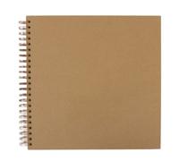 Craftelier - Album ad anelli per progetti di scrapbooking e artigianato | 30 fogli marrone kraft con grammatura di 190 g | Anello a spirale bronzo vintage | Dimensioni 30,5 x 30,5 cm