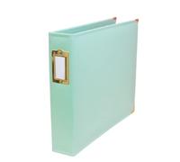 Craftelier - Album fotografico in ecopelle con tappi turchesi, 3 anelli e 5 custodie da 30,5 x 30,5 cm | Personalizzabile, perfetto per fotografie, layout e composizioni di vita di progetto