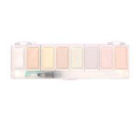 Craftelier - Aurora, Set di 8 acquerelli in colori metallizzati + pennello con serbatoio d'acqua, dimensioni della palette 23 x 6,5 cm, dimensioni del pennello 4,5 x 2,5 cm